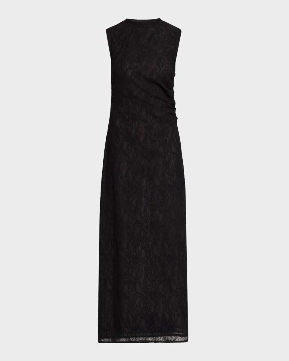 Stretch Lace Sleeveless Maxi Dress